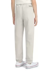 slim twill joggers