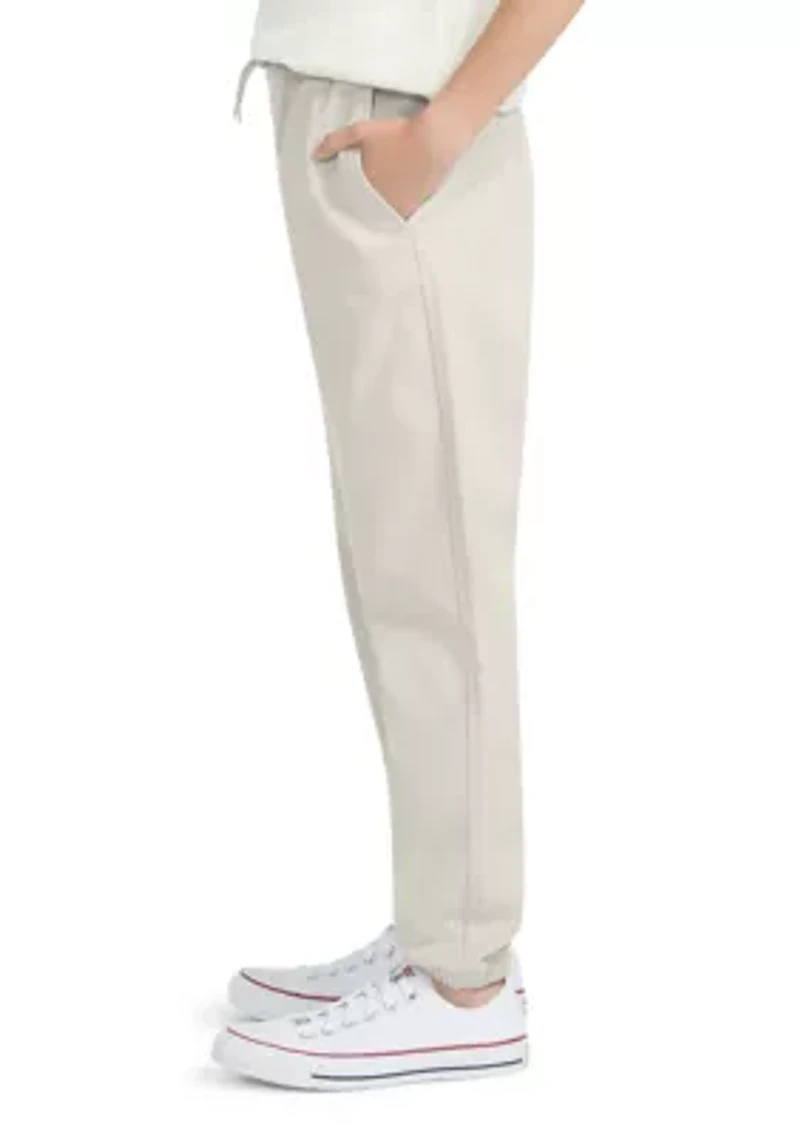 slim twill joggers