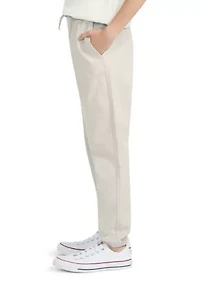 slim twill joggers