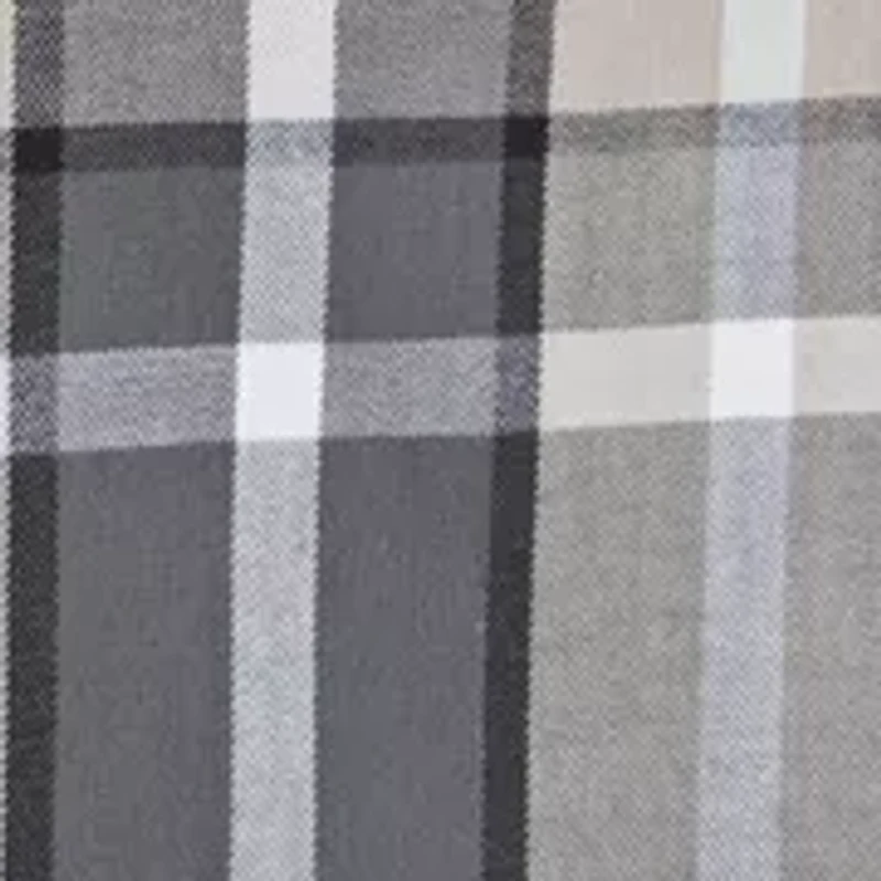 short sleeve plaid woven shirt
