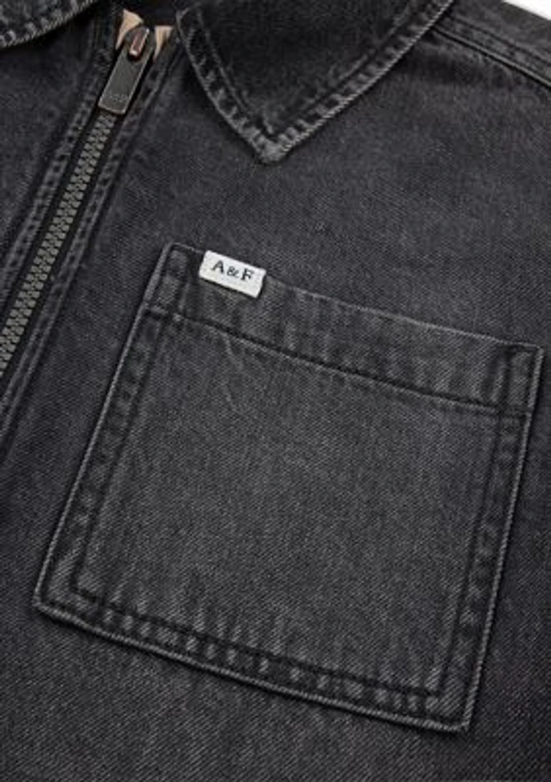 denim jacket with hood
