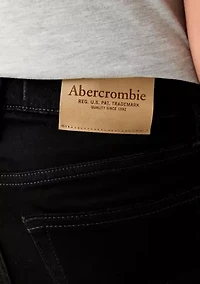 cotton bow accented straight jeans