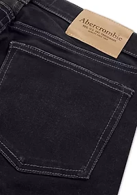 denim straight leg jeans