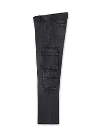 denim baggy cargo jeans