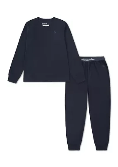 long sleeve jogger sleep set