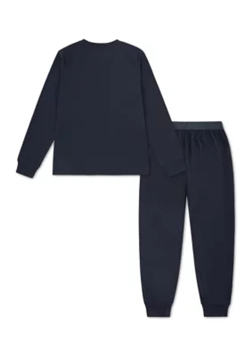 long sleeve jogger sleep set