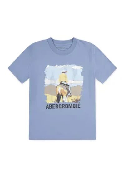 Boys 4-20 Short Sleeve Cowboy Graphic T-Shirt