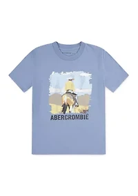 short sleeve cowboy graphic t-shirt