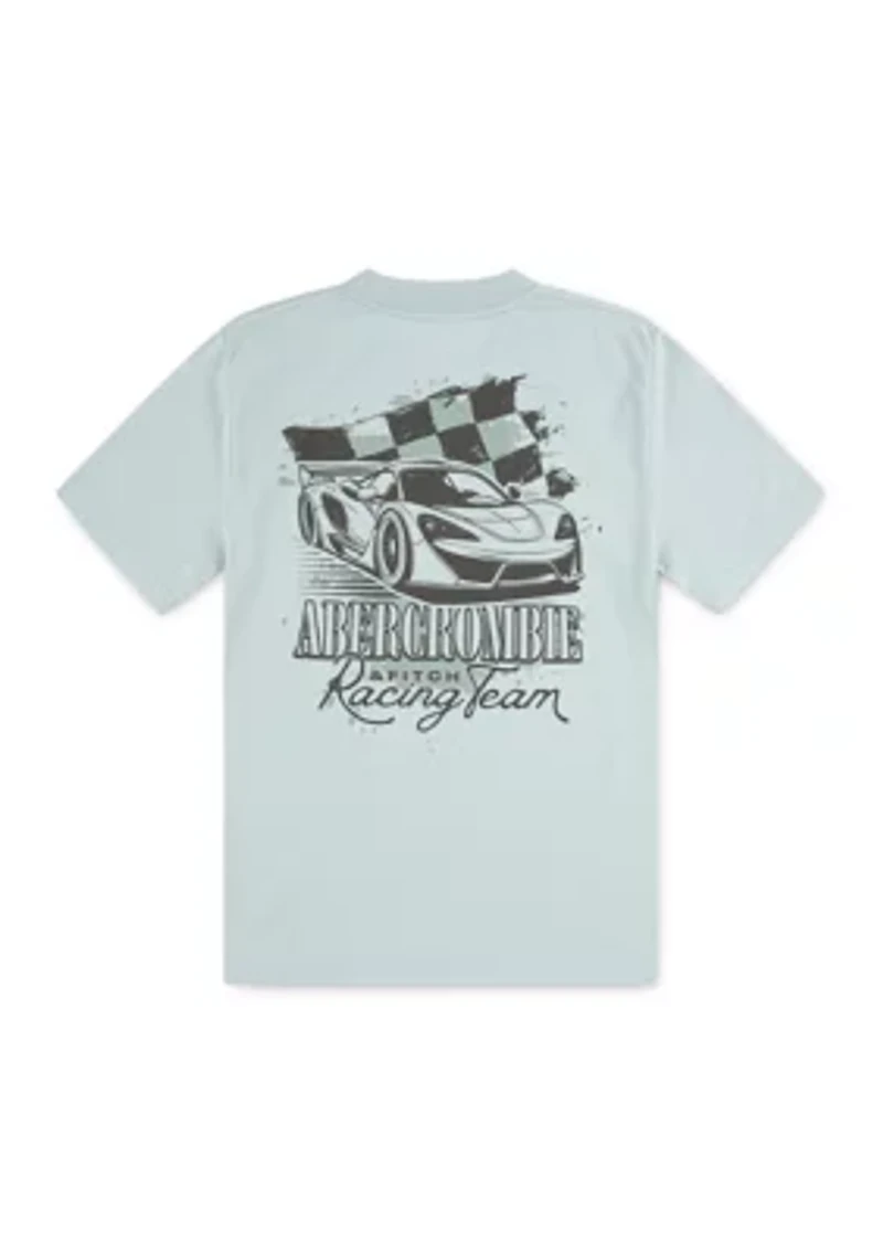 short sleeve racing graphic t-shirt