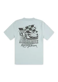 short sleeve racing graphic t-shirt