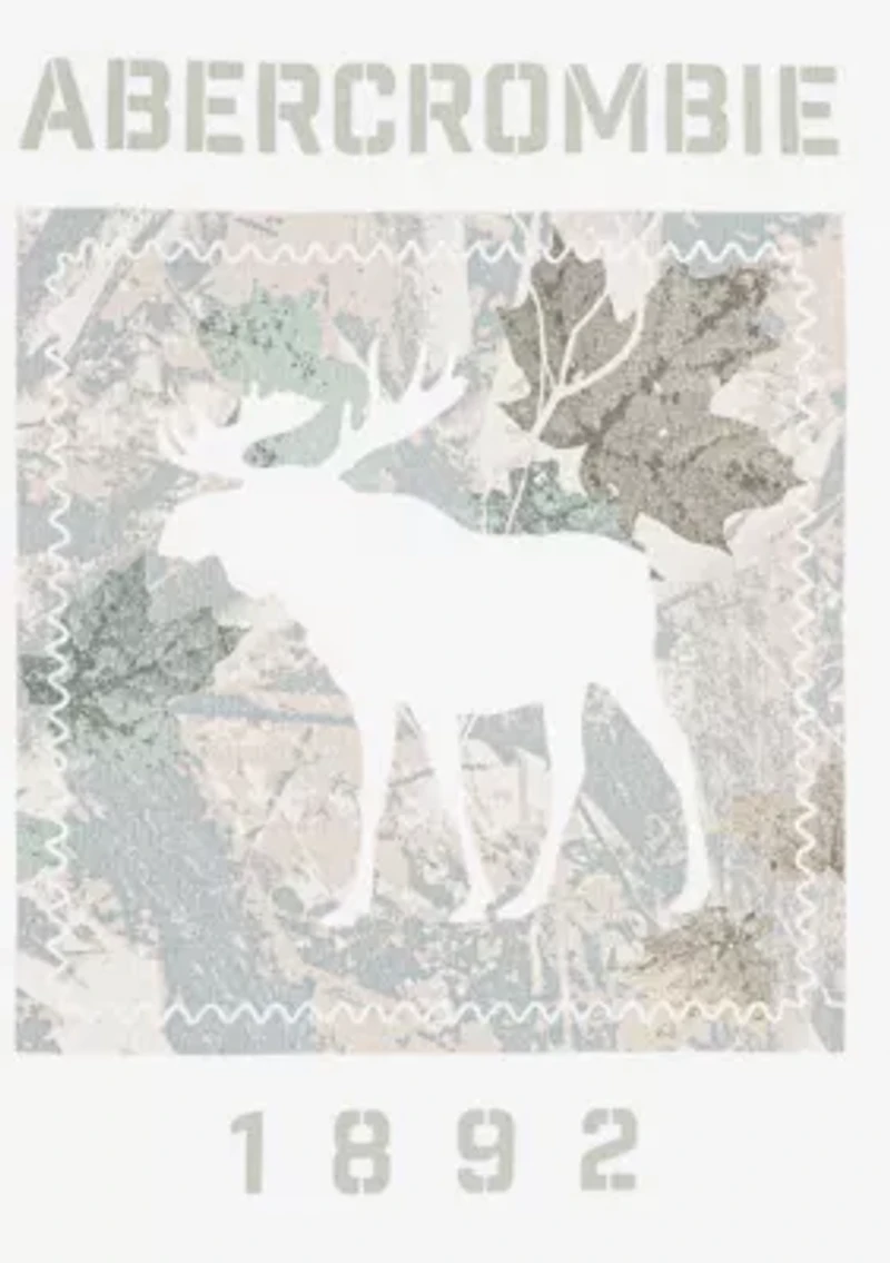 moose camo short sleeve graphic t-shirt
