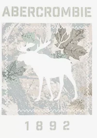 moose camo short sleeve graphic t-shirt