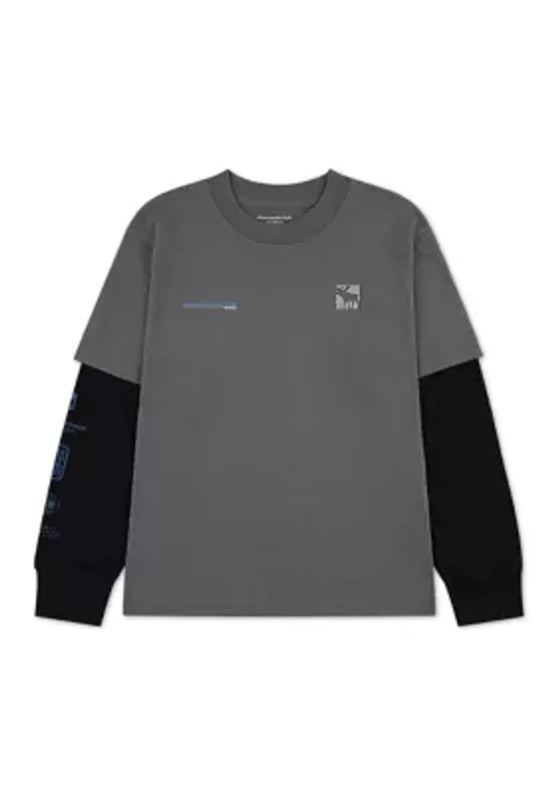 2fer racetrack graphic t-shirt