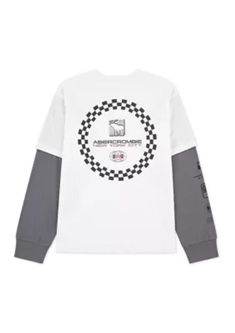 2fer racetrack graphic t-shirt