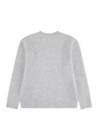 long sleeve truck crew intarsia sweater