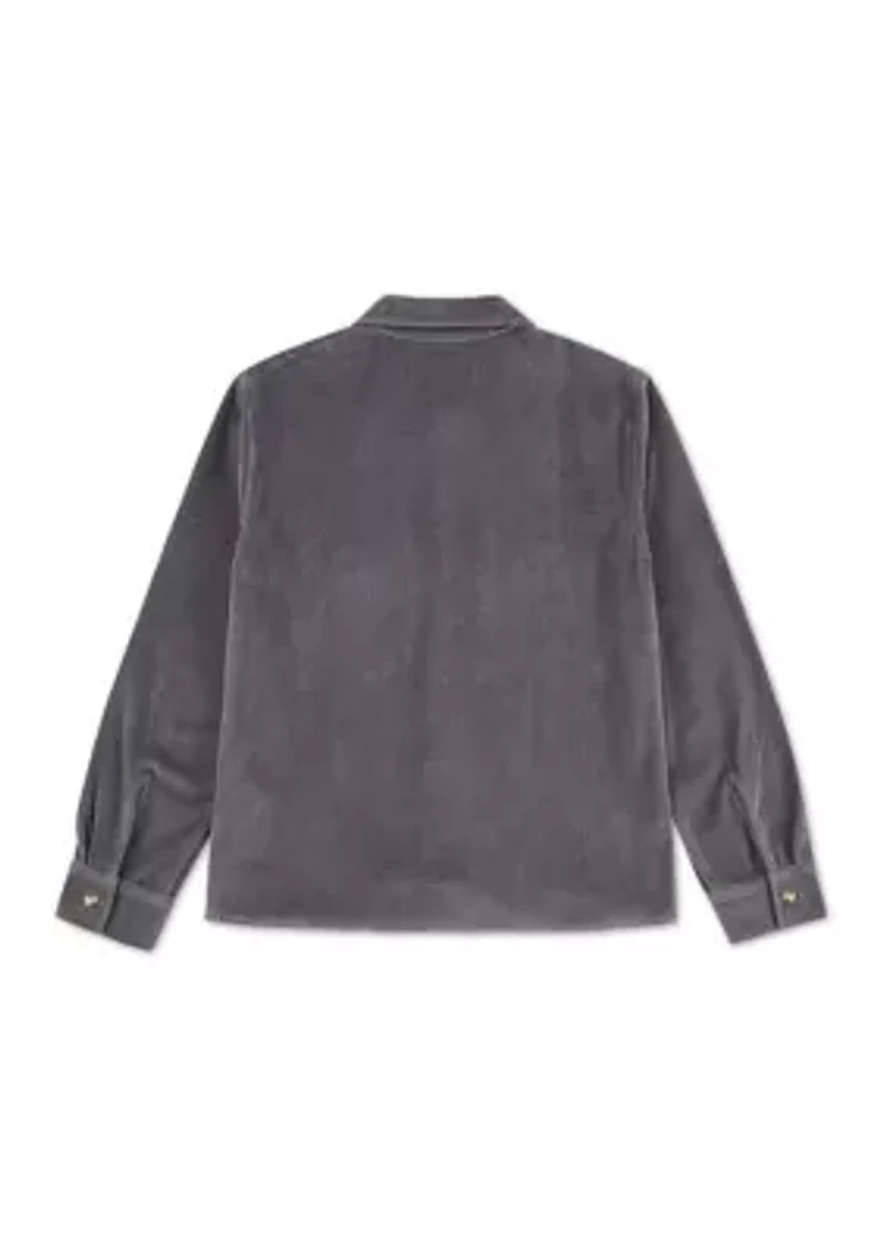 corduroy button down shirt