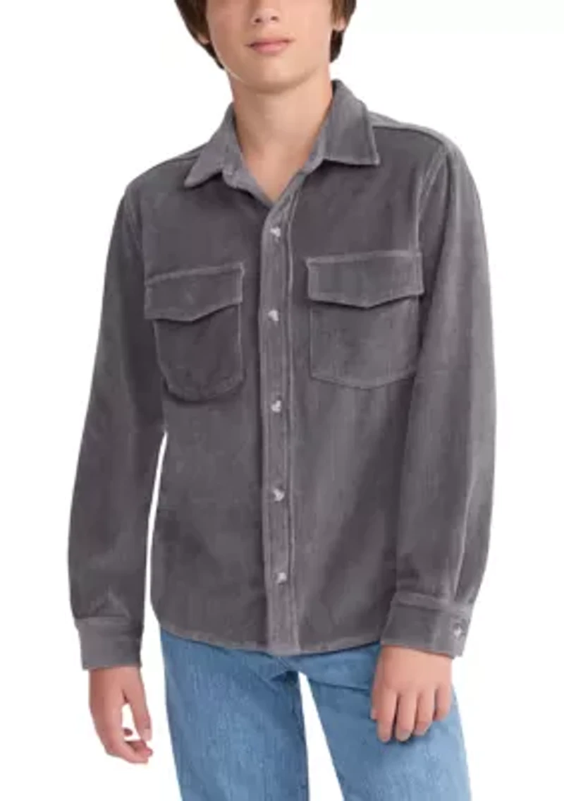 corduroy button down shirt