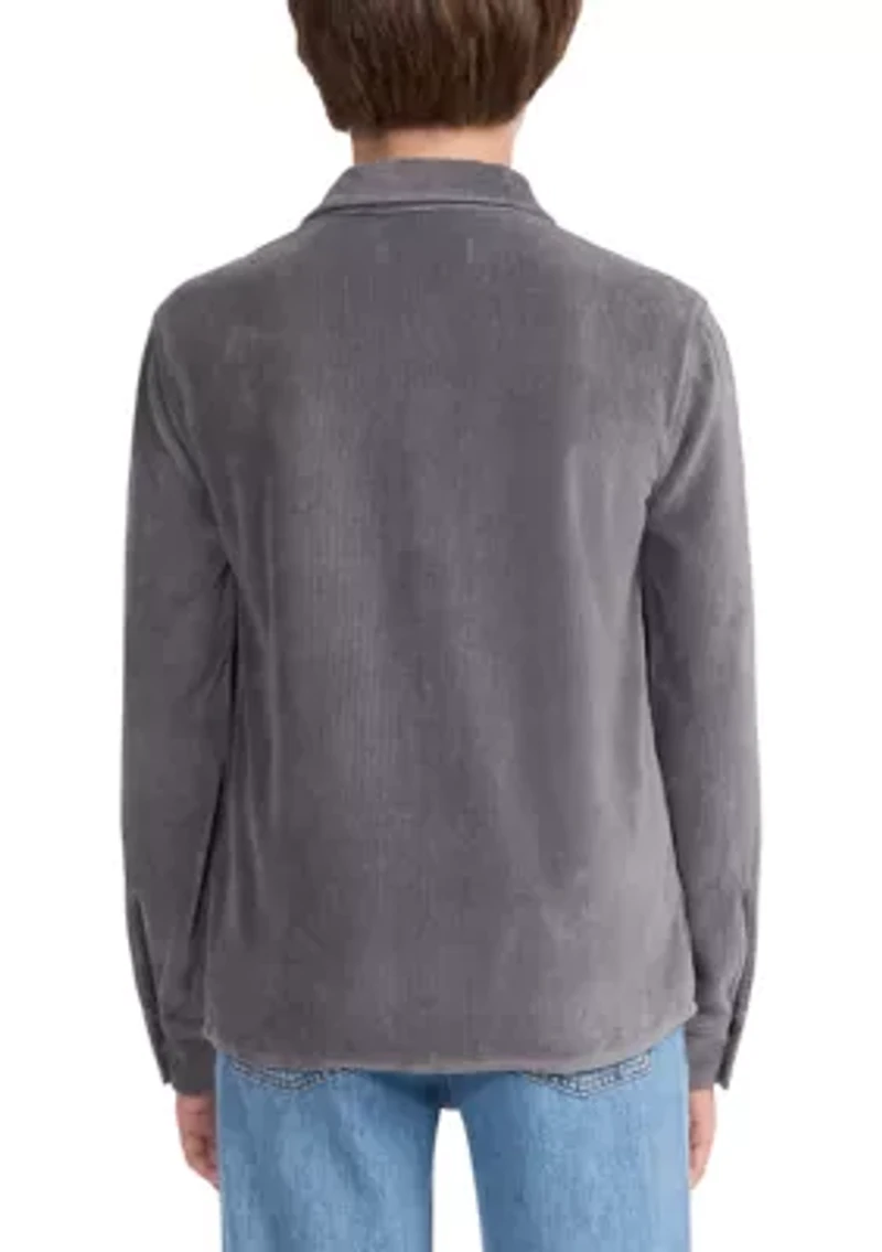 corduroy button down shirt