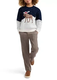 moose jacquard sweater
