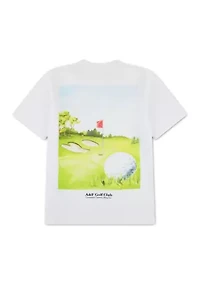 on the green tee