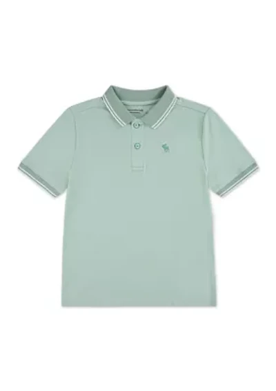 tipped piqué polo