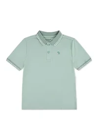 tipped piqué polo