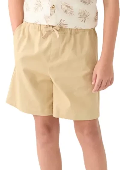 Boys 8-20 Pull On Stretch Twill Shorts