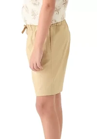 Boys 8-20 Pull On Stretch Twill Shorts