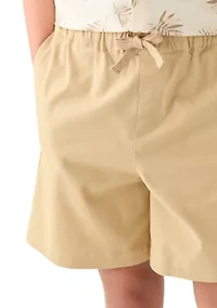 Boys 8-20 Pull On Stretch Twill Shorts