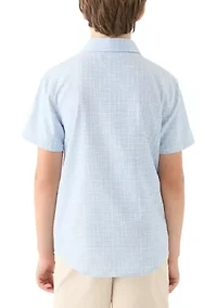 Boys 8-20 Short Sleeve Collared Shirt