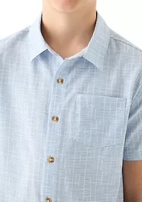 Boys 8-20 Short Sleeve Collared Shirt