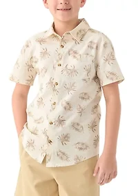 Boys 8-20 Printed Woven Shirt