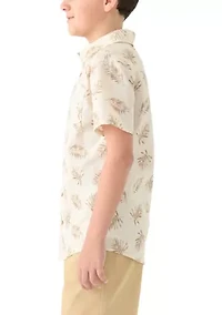 Boys 8-20 Printed Woven Shirt