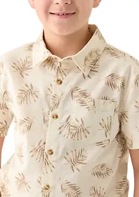 Boys 8-20 Printed Woven Shirt