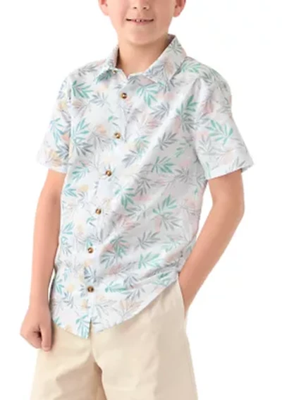 Boys 8-20 Linen Blend Woven Shirt