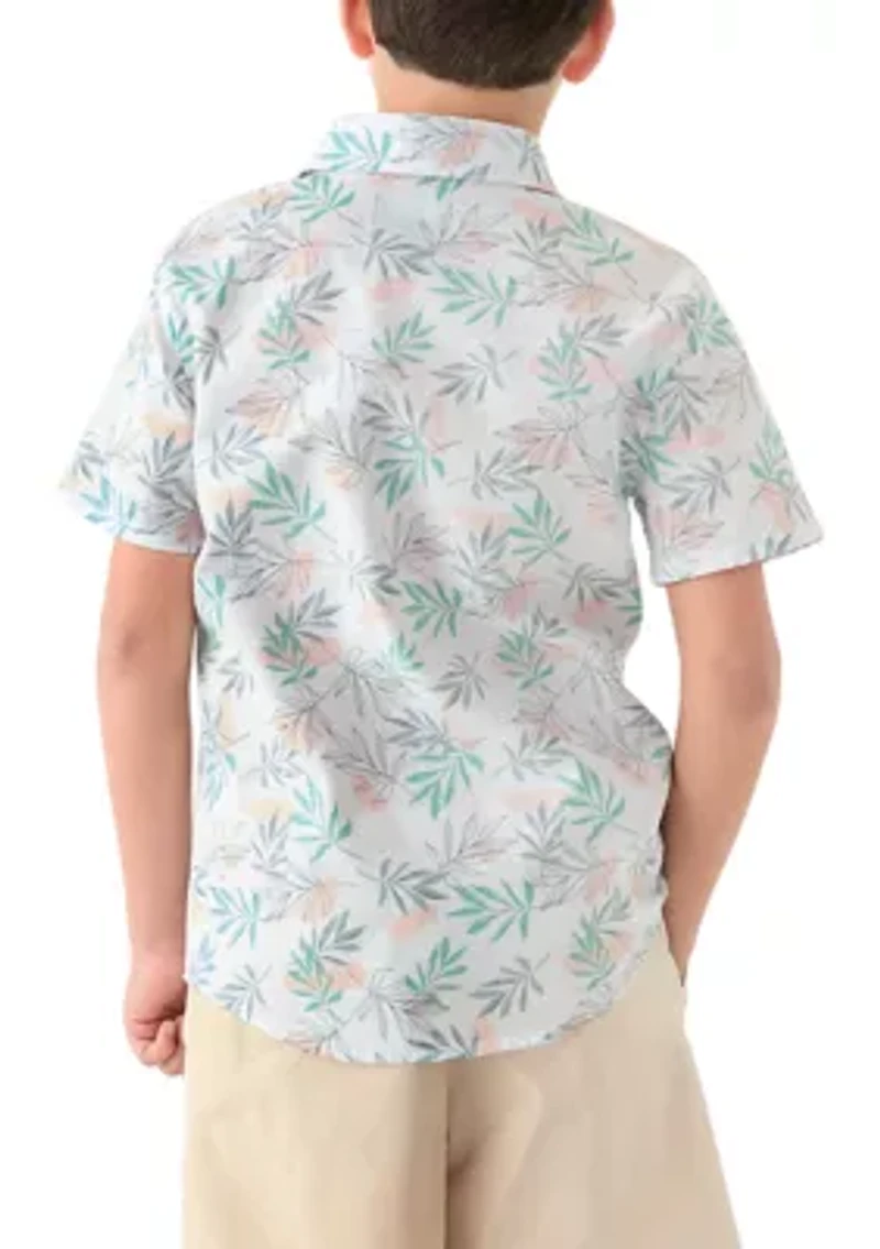 Boys 8-20 Linen Blend Woven Shirt
