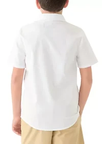 Boys 8-20 Woven Linen Shirt