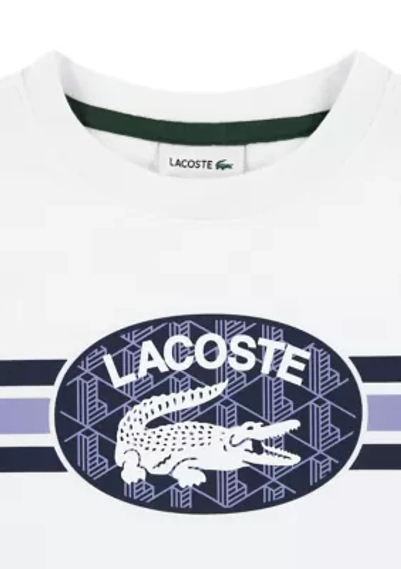 Boys 8-20 Striped Logo T-Shirt