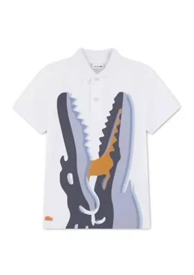 Boys 8-20 Watercolor Croc Polo Shirt