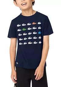 Boys 8-20 Croc Grid T-Shirt