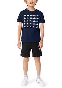 Boys 8-20 Croc Grid T-Shirt