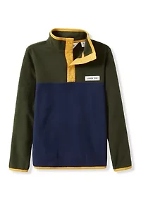 Boys 4-7 Everyday Fleece Snap Neck Pullover