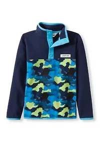Boys - Everyday Fleece Snap Neck Pullover
