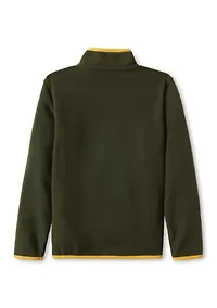 Boys 4-7 Everyday Fleece Snap Neck Pullover