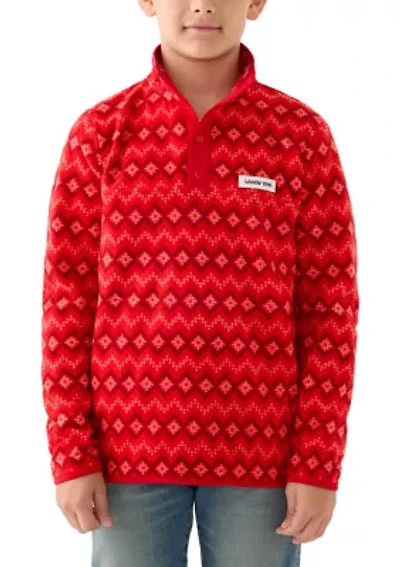 Boys 8-20 Everyday Fleece Snap Neck Pullover