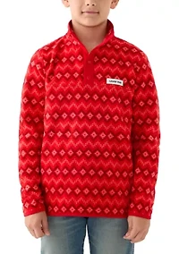 Boys 8-20 Everyday Fleece Snap Neck Pullover
