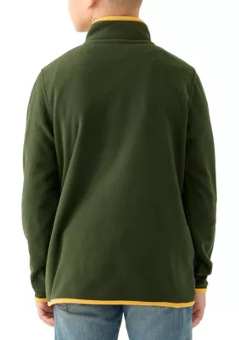 Boys 8-20 Everyday Fleece Snap Neck Pullover