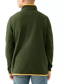 Boys 8-20 Everyday Fleece Snap Neck Pullover