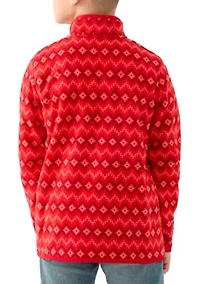 Boys 8-20 Everyday Fleece Snap Neck Pullover