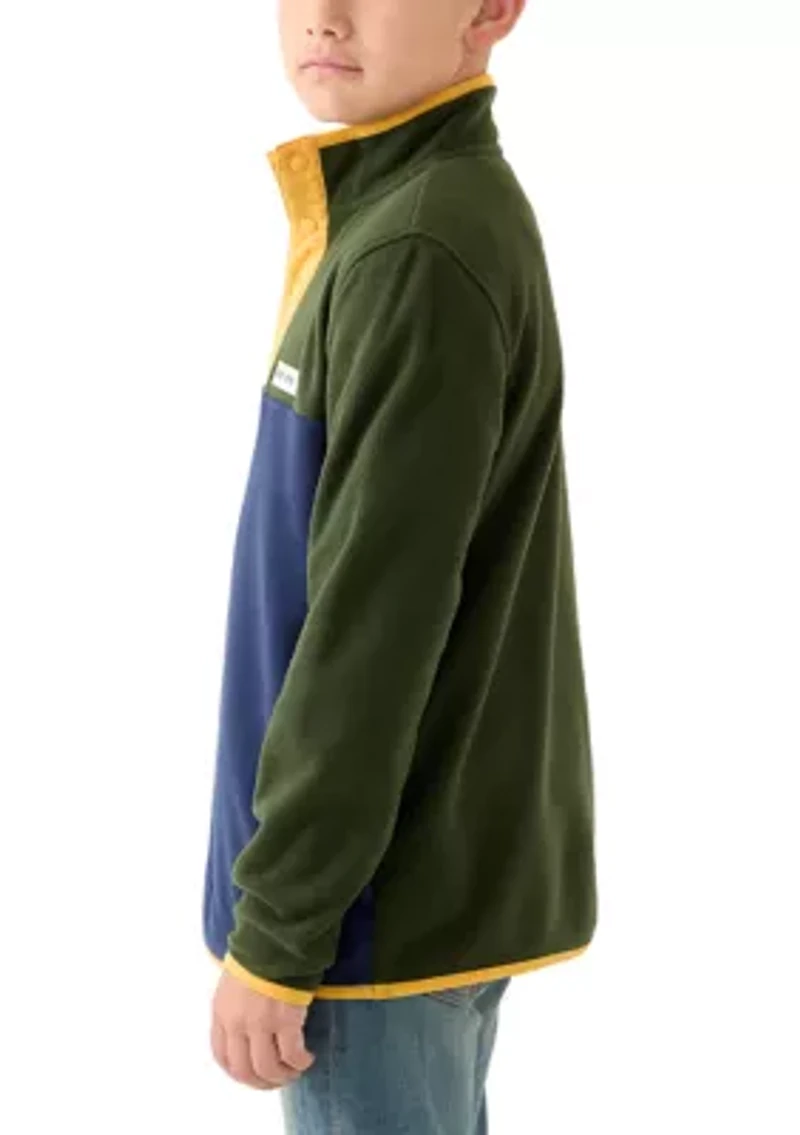 Boys 8-20 Everyday Fleece Snap Neck Pullover